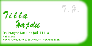 tilla hajdu business card